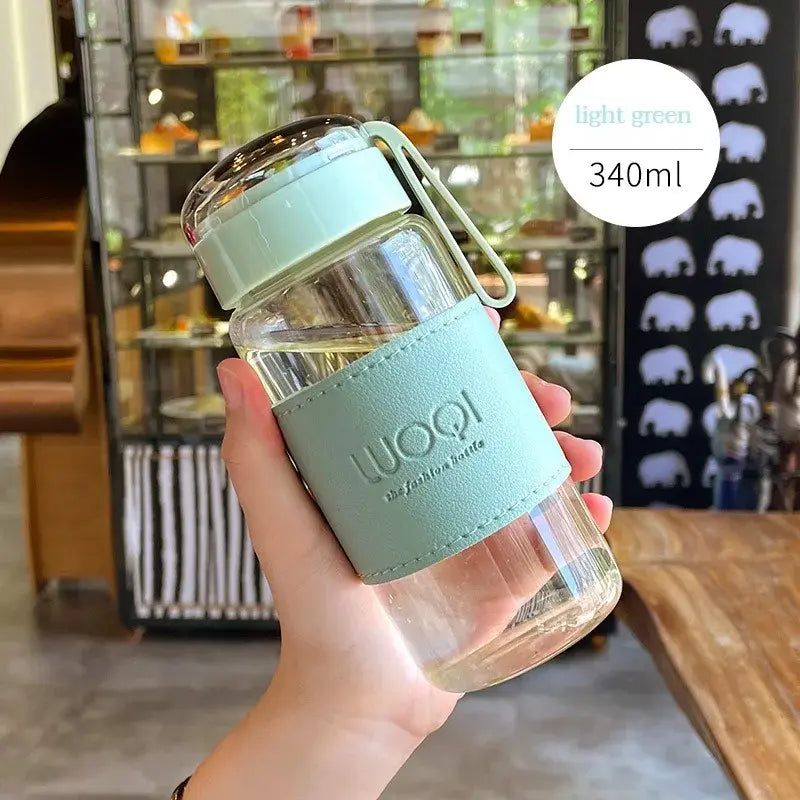 Gourde en verre filtrante