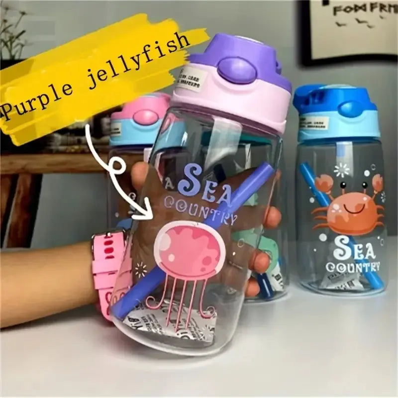 Gourde enfant avec paille