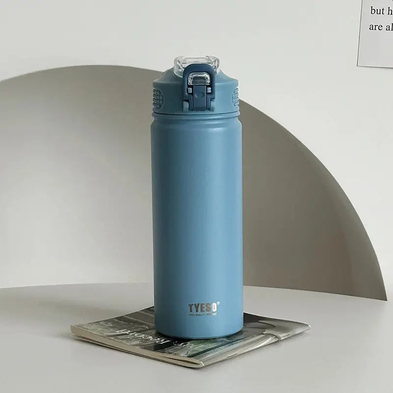 Gourde en inox avec paille - Isotherme | FlowBottle