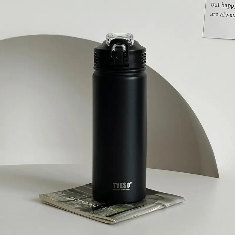 Gourde en inox avec paille - Isotherme | FlowBottle