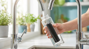 Comment utiliser une gourde en verre filtrante au charbon actif ?