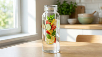Avantages de la gourde en verre avec infuseur à fruits amovible