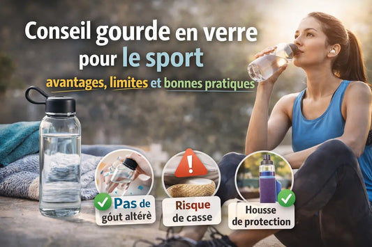 Conseil gourde en verre pour le sport