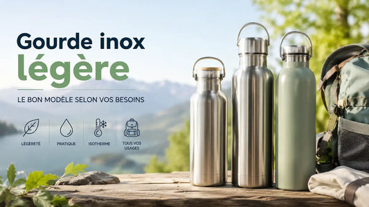 Gourde inox légère : le bon modèle selon vos besoins