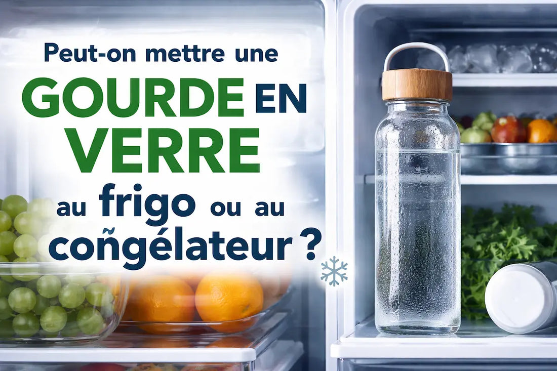 Gourde en verre : frigo ou congélateur, est-ce sans risque ?