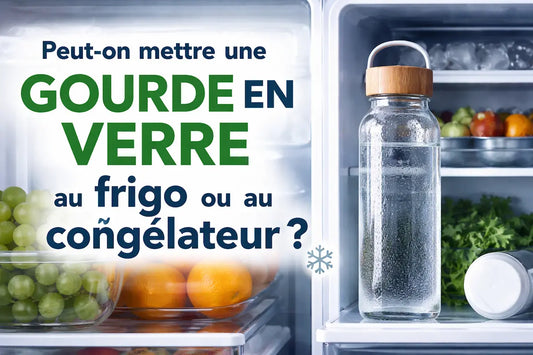 Gourde en verre : frigo ou congélateur, est-ce sans risque ?