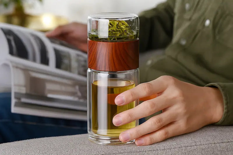 Gourde en verre double paroi : avantages et inconvénients