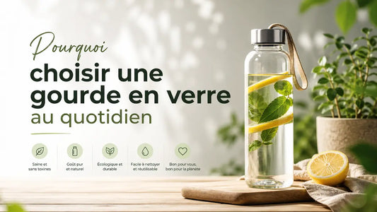 Pourquoi choisir une gourde en verre au quotidien