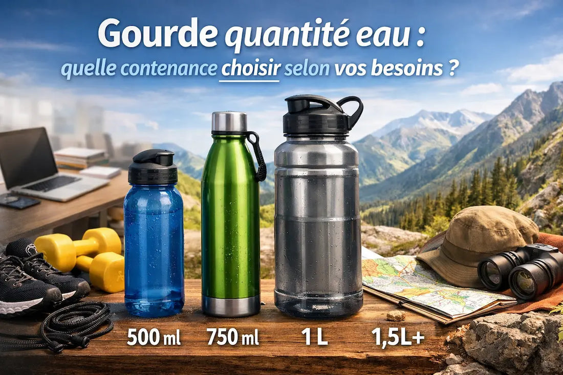 Gourde quantité eau : quelle contenance choisir ?