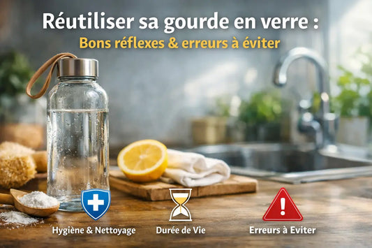 Réutiliser sa gourde en verre : bons réflexes & erreurs à éviter