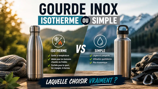 Gourde inox isotherme ou simple : laquelle choisir vraiment ?