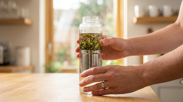 Comment préparer son thé en vrac dans une gourde en verre ?