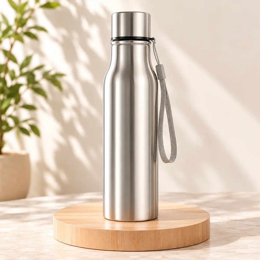 Gourde inox avec sangle – Transport facile