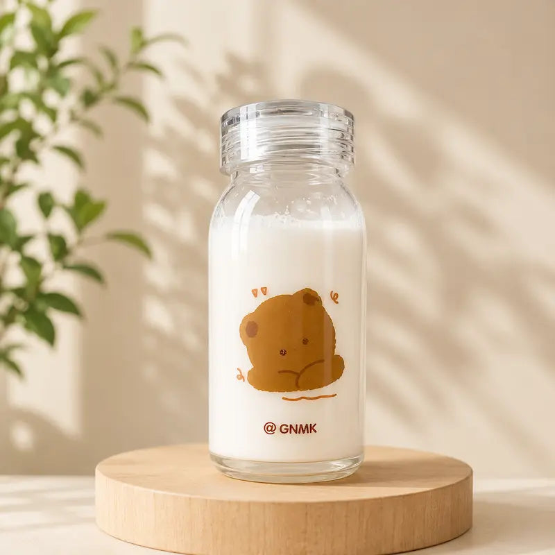 Bouteille en verre ours 500 ml - Design mignon