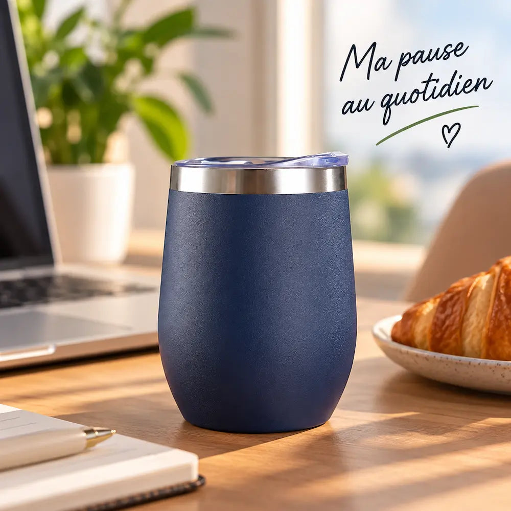 Tasse isotherme coquille d’œuf - Format compact élégant