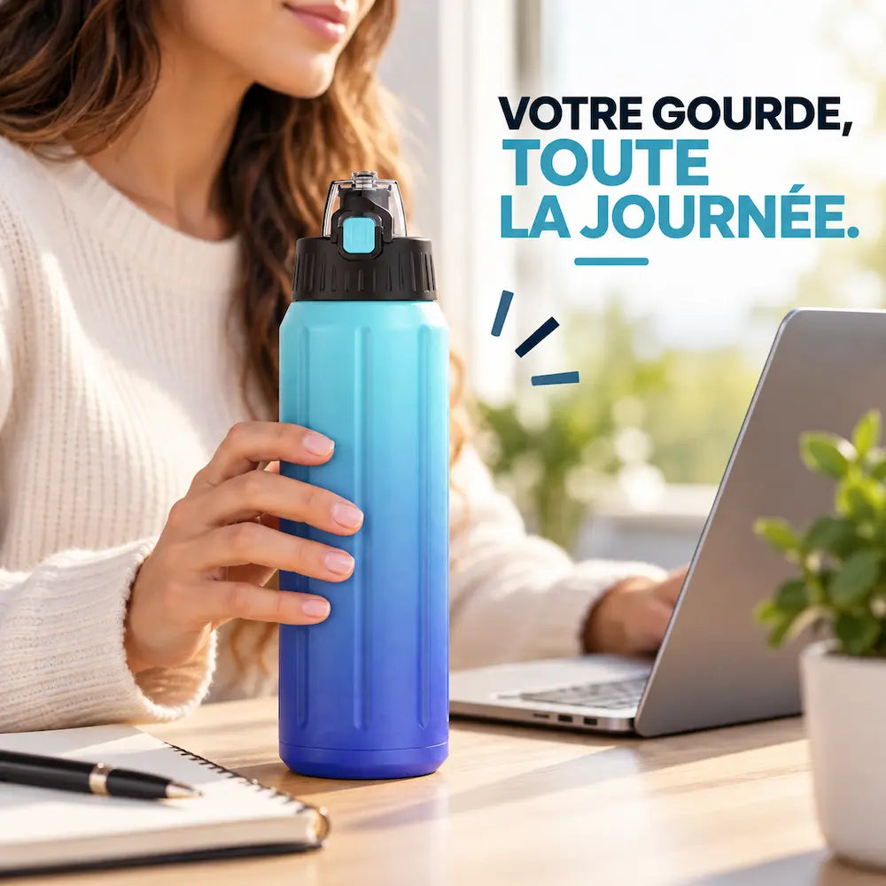 Gourde isotherme double paroi - Zéro fuite garantie | FEIJIAN