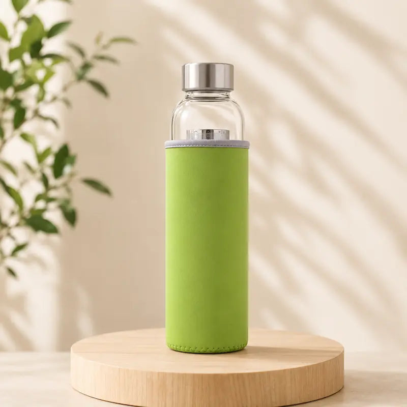 Gourde de sport en verre – Zéro goût plastique | VitraFlow
