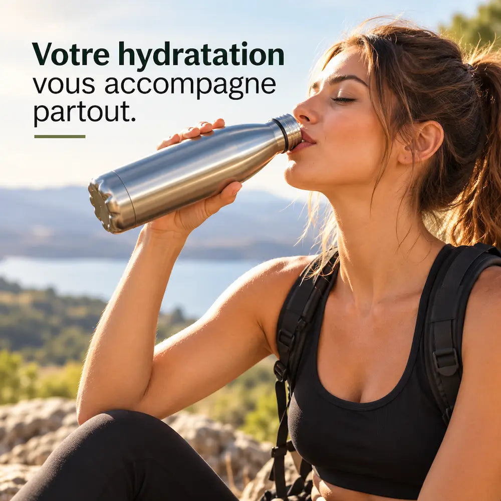 Gourde inox minimaliste - Design premium durable