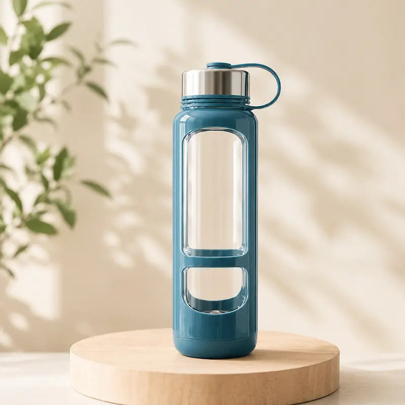 Bouteille en verre anti-brûlure - Protection thermique | SafeGlass