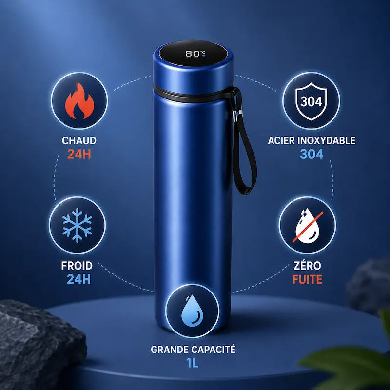 Bouteille d’eau thermique 1L
