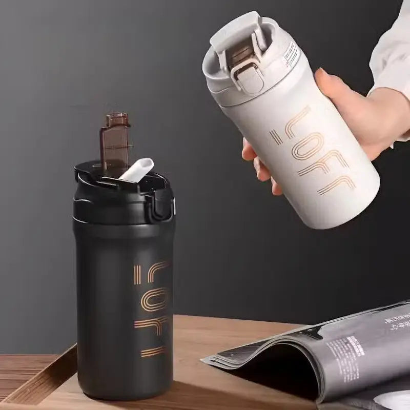 Gourde isotherme 600 ml avec paille
