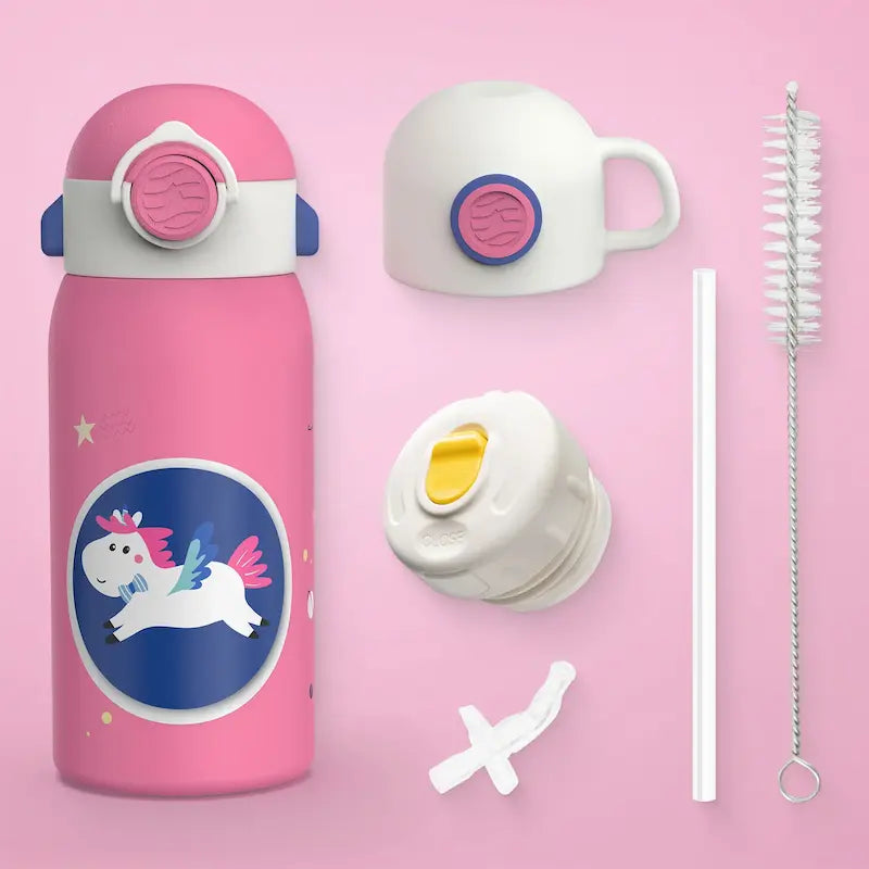 Gourde isotherme enfant avec paille 600 ml