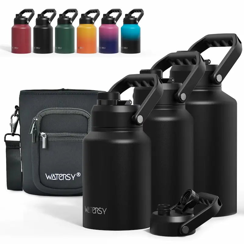Gourde isotherme inox 1,8 L grande capacité