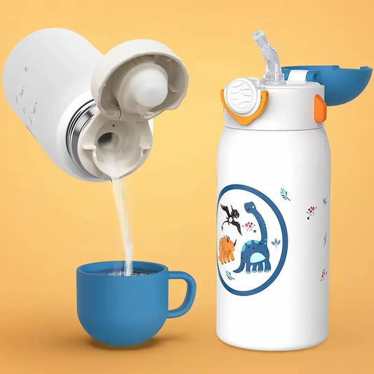 Gourde isotherme enfant avec paille 600 ml