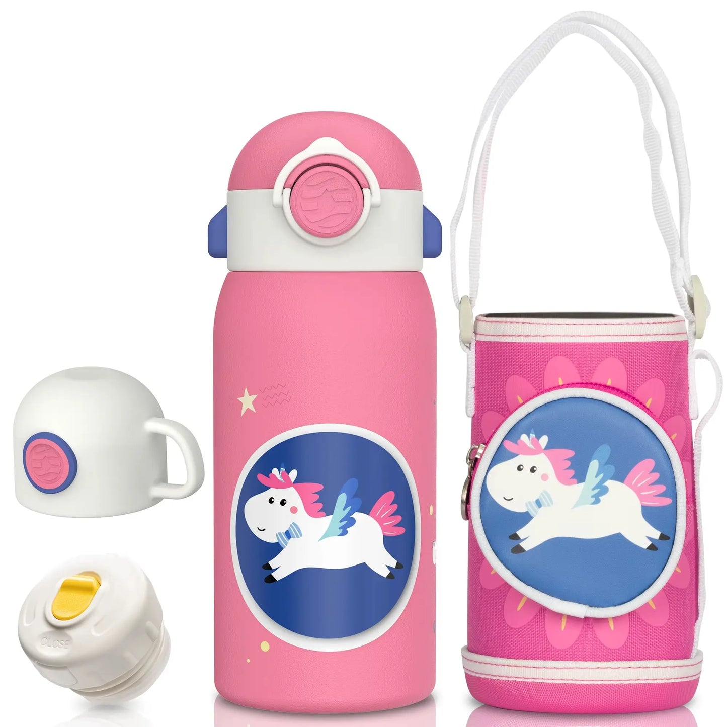 Gourde isotherme enfant avec paille 600 ml