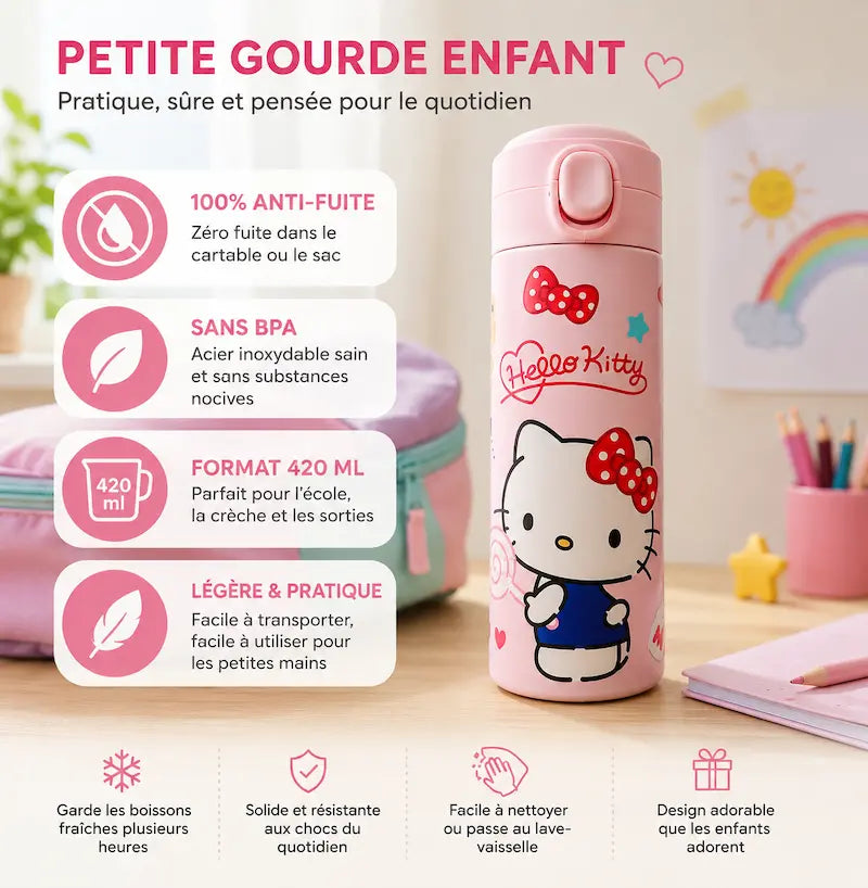 Petite gourde enfant - Solide & sans BPA