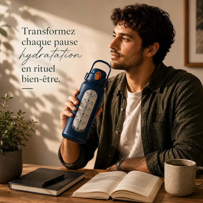 Gourde en verre 1L