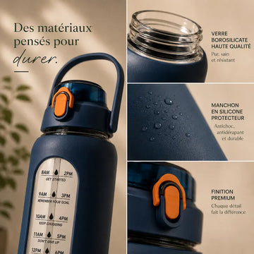 Gourde en verre 1L