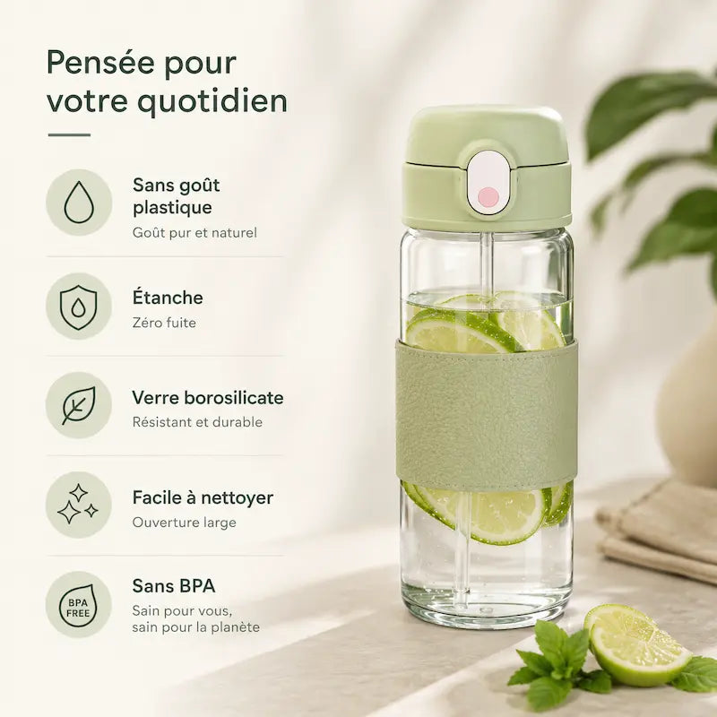 Gourde en verre 500 ml