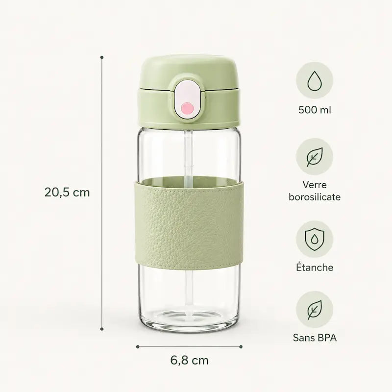 Gourde en verre 500 ml