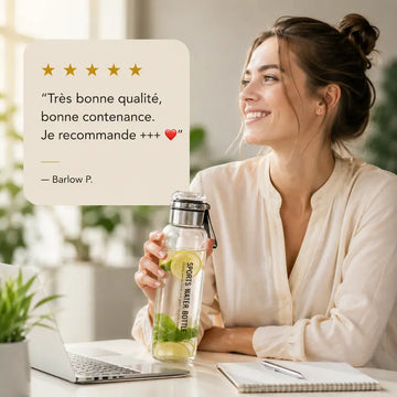 Gourde en verre 750 ml