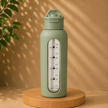 Gourde en verre graduée monocouche
