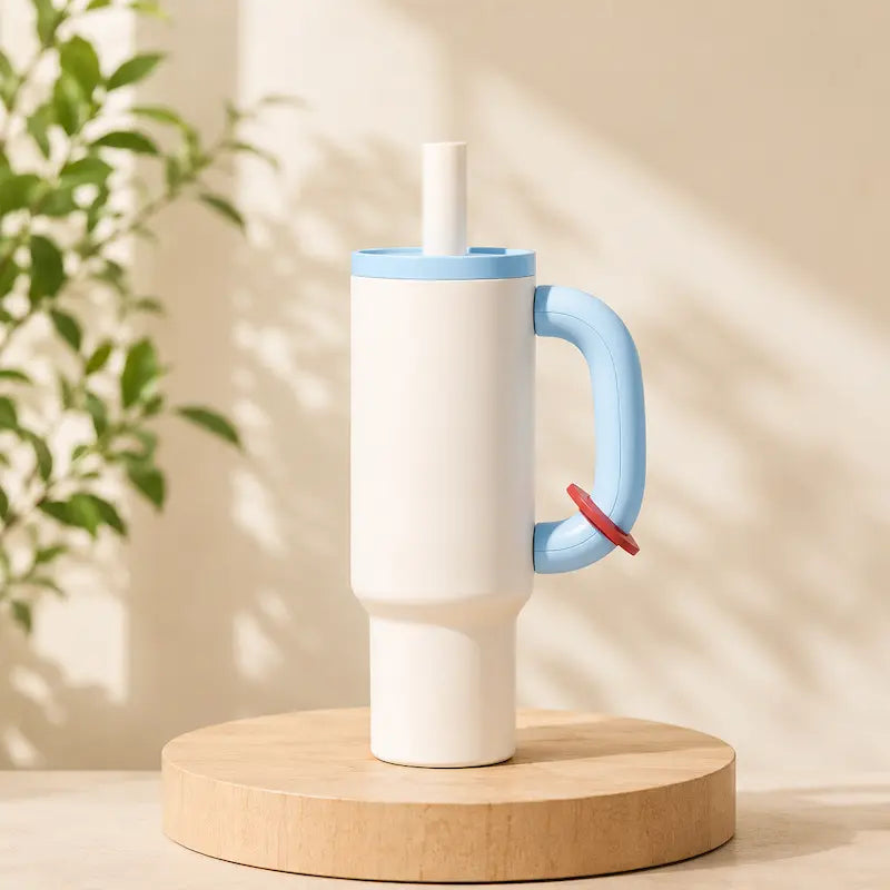 Gourde femme avec paille