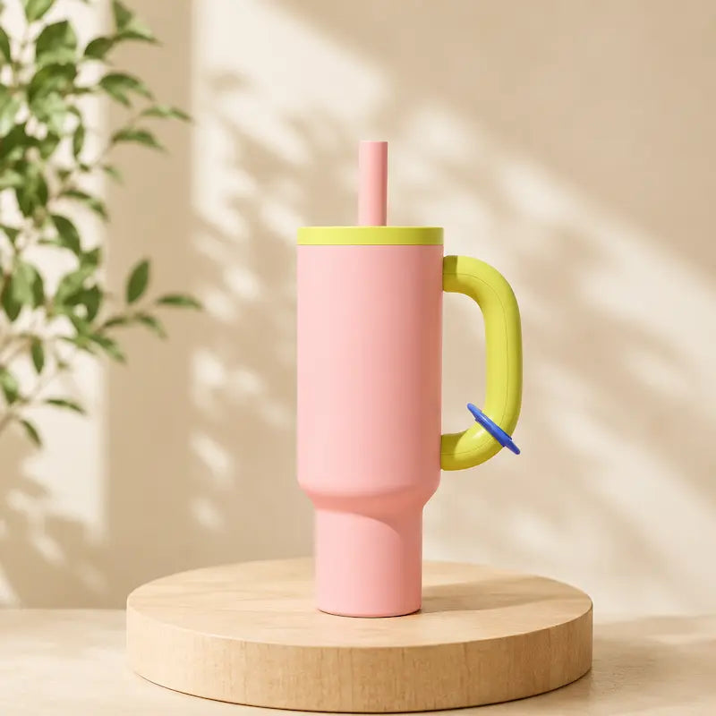 Gourde femme avec paille