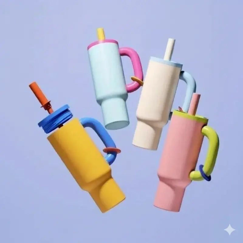 Gourde femme avec paille