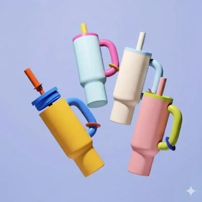 Gourde femme avec paille