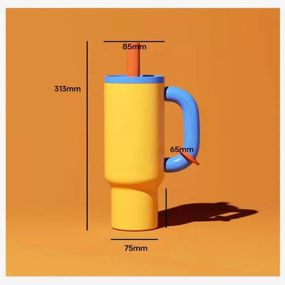 Gourde femme avec paille