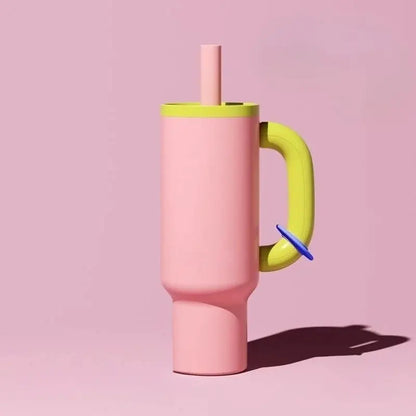 Gourde femme avec paille