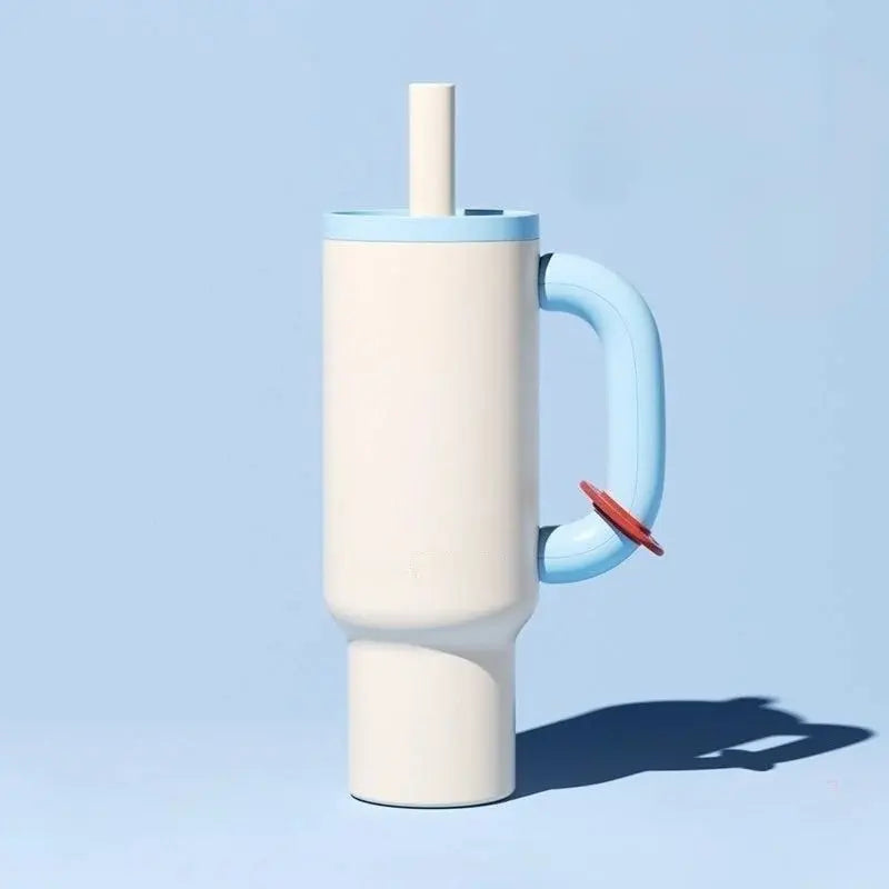 Gourde femme avec paille