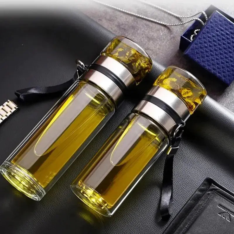 Gourde infusion thé en verre