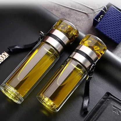 Gourde infusion thé en verre