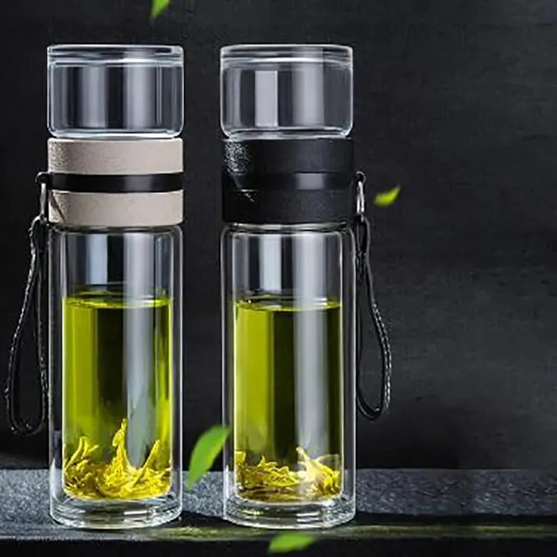 Gourde infusion thé en verre