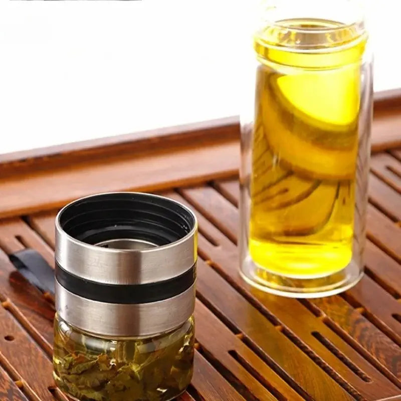 Gourde infusion thé en verre