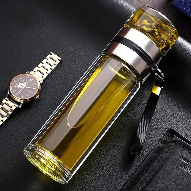 Gourde infusion thé en verre