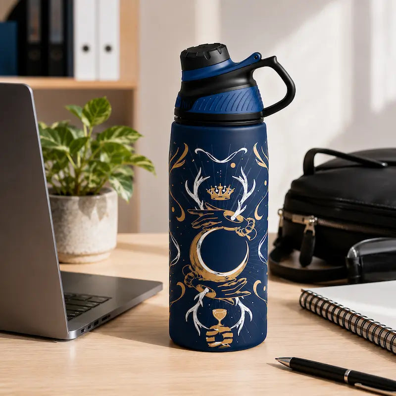 Gourde inox isotherme motif 1L