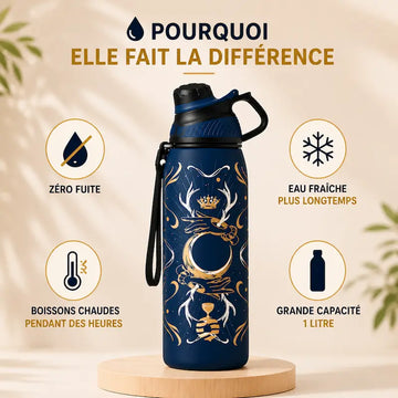 Gourde inox isotherme motif 1L